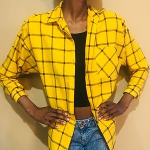 Black and yellow flannel